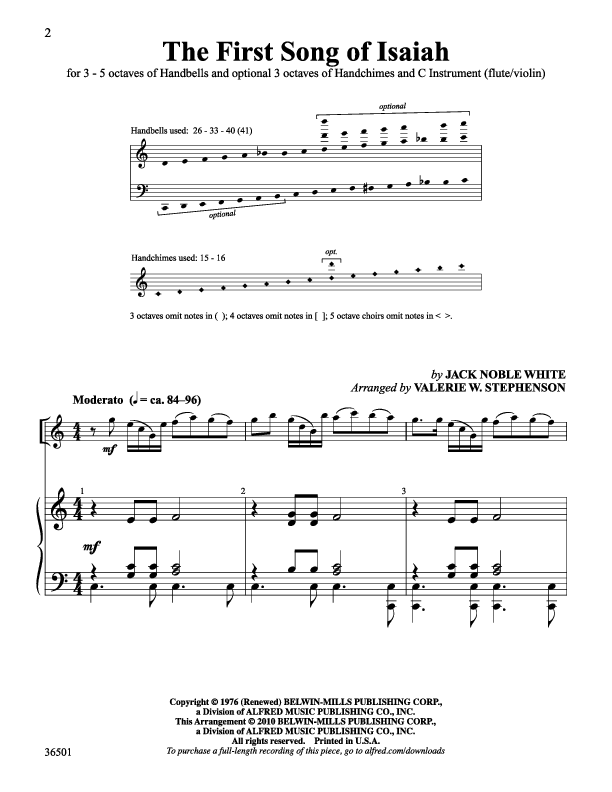 The First Song Of Isaiah Sheet Music By Valerie Stephenson SKU 36501 the-first-song-of-isaiah-sheet-music-by-valerie-stephenson-sku-36501